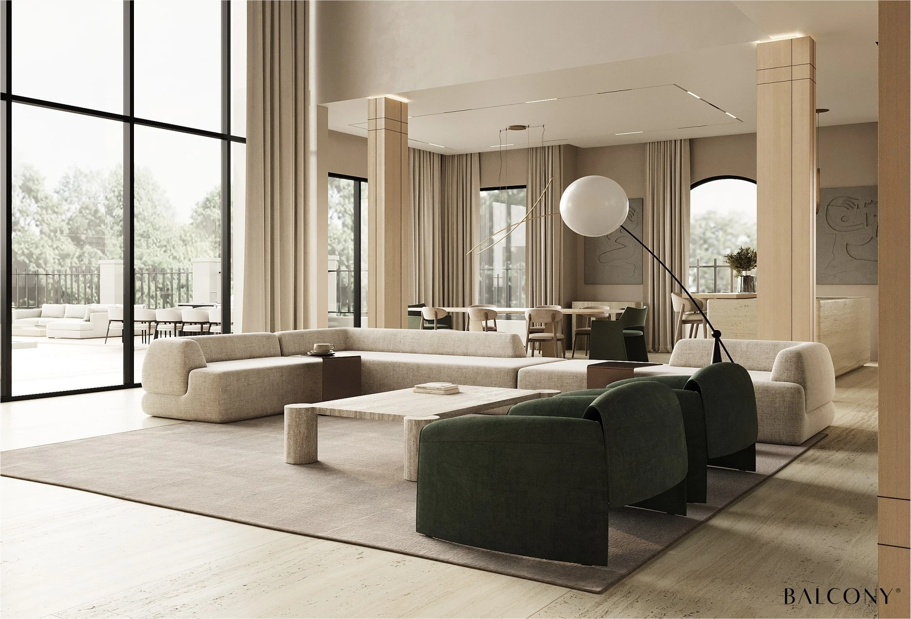Design project for the VILLA IN JUMEIRAH ISLANDS - Balcon Studio